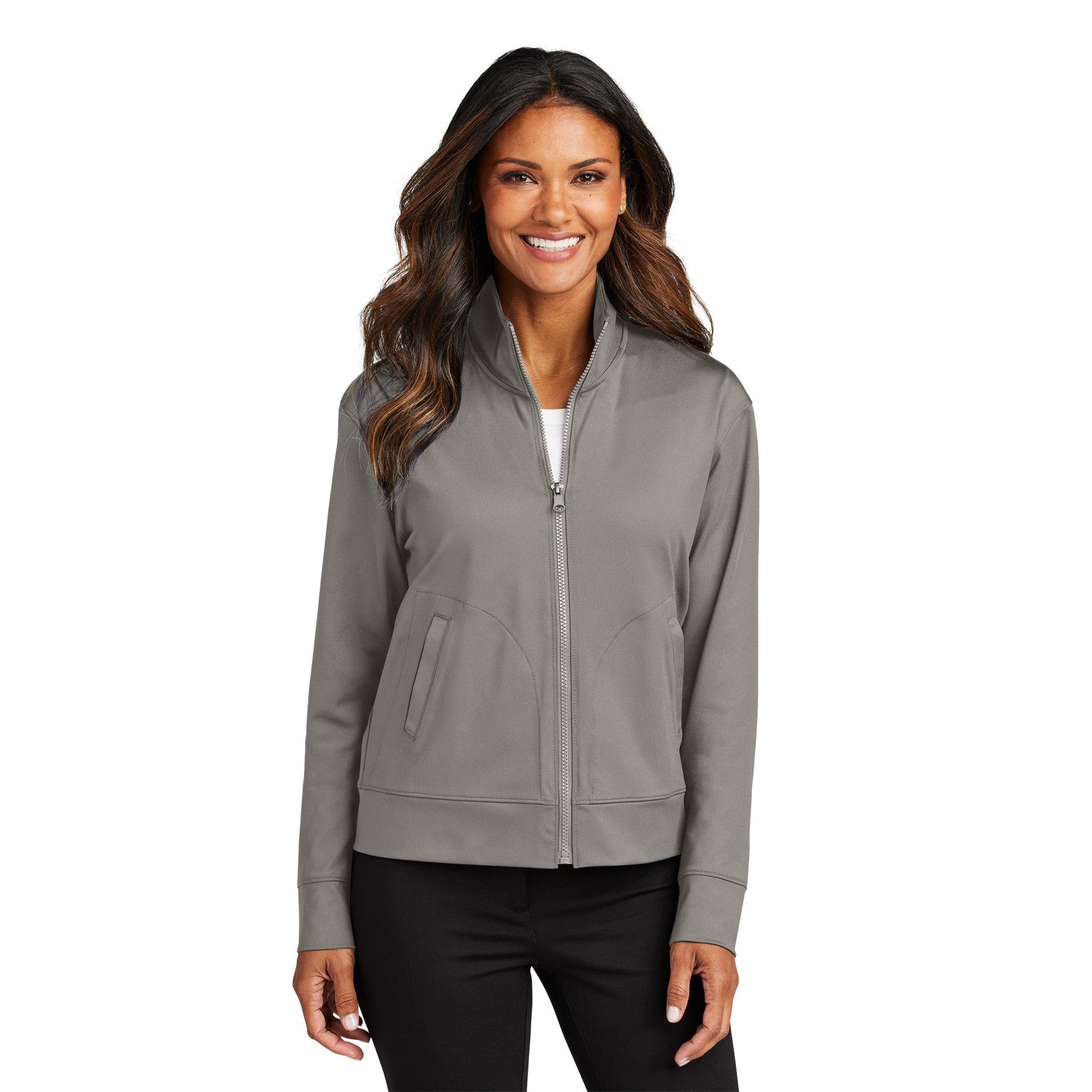 Port Authority-Port Authority® Women's C-FREE® Double Knit Full-Zip LK881-MedTech-3